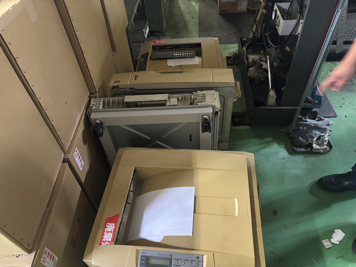 【産業廃棄物の処理】印刷工場の機械類の産廃処理事例を紹介します。